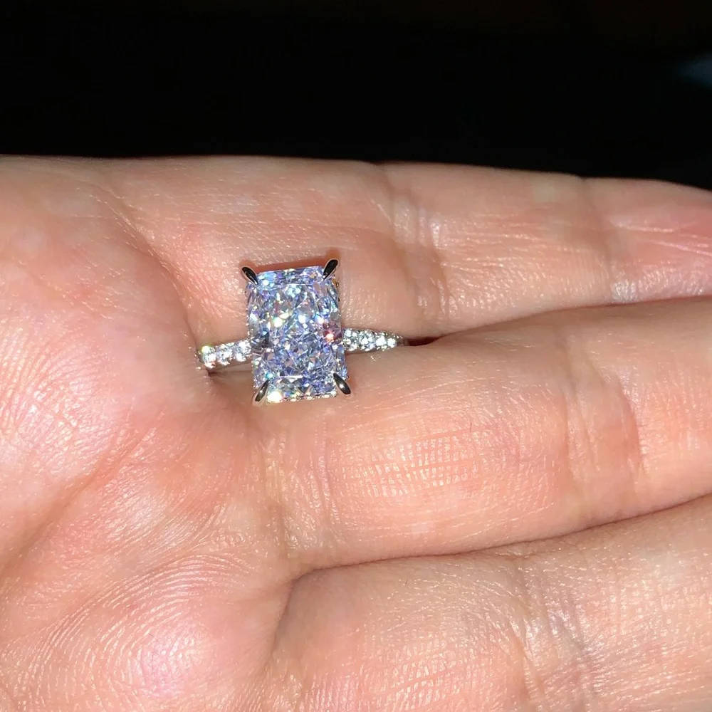 2ct Radiant Cut Ring - Picture 13 of 15